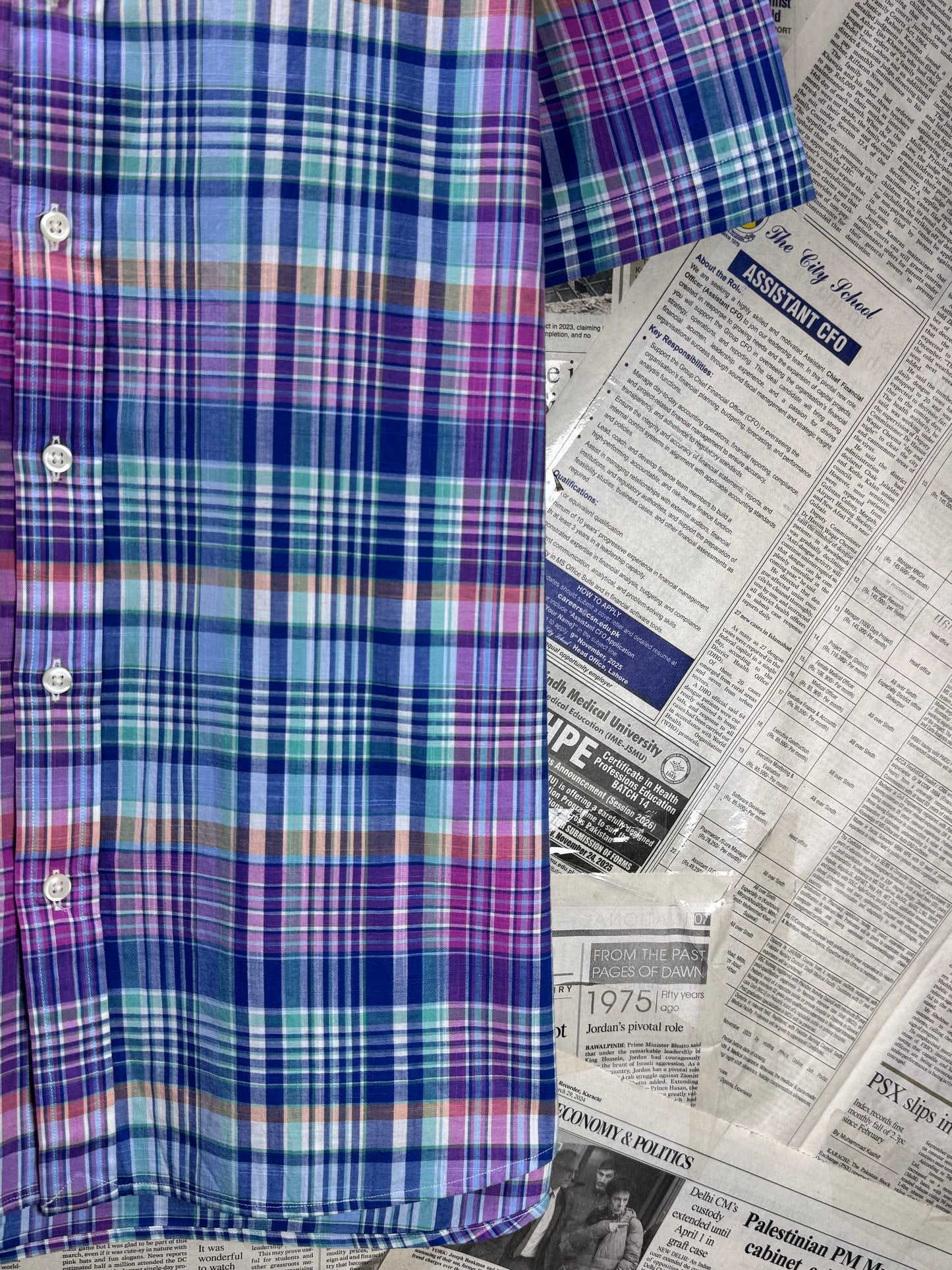 Ralph Lauren® Large | Chest 24 | Mulicolor Check | Shirt | Cotton | 3677