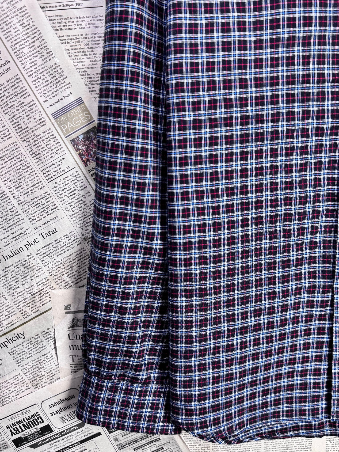 Ralph Lauren® XL | Chest 25" | Plaid Check | Shirt | Cotton | 3676