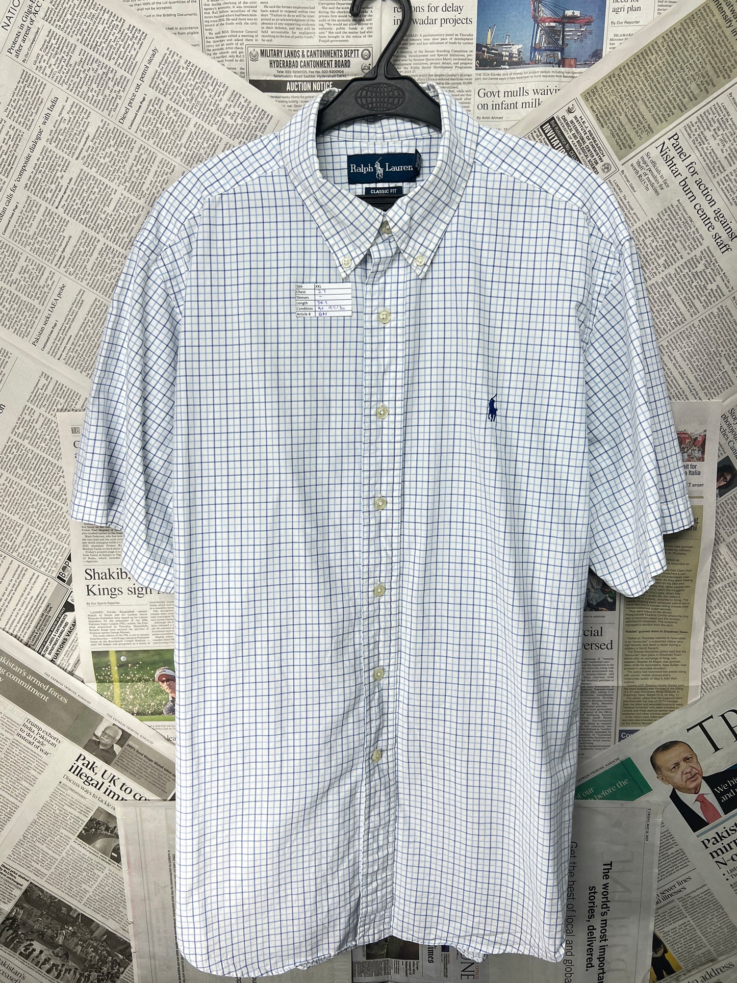 Ralph Lauren® Blue Box Check – (Size: XXL)