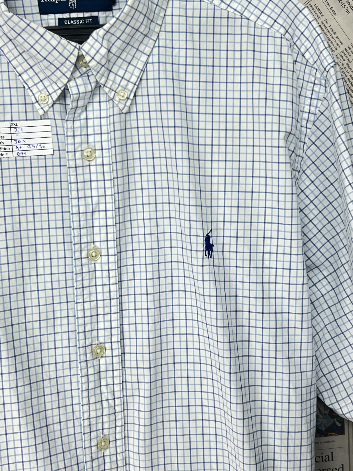 Ralph Lauren® Blue Box Check – (Size: XXL)