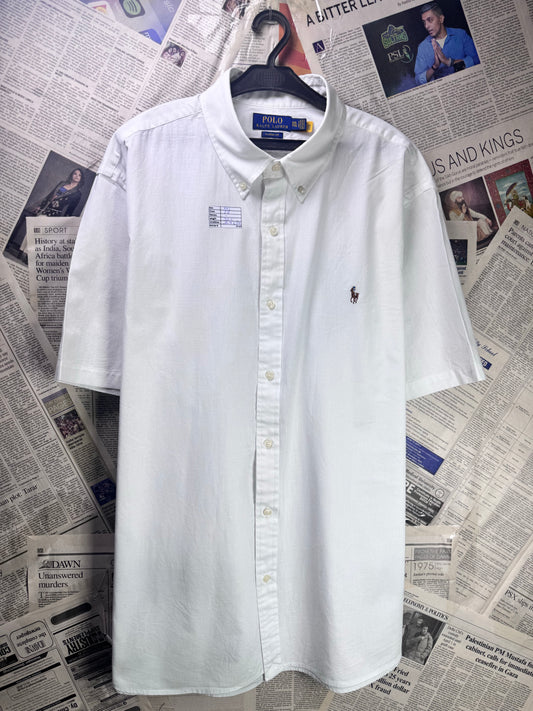 Ralph Lauren® XXL | Chest 28" | White | Shirt | Cotton | 3510