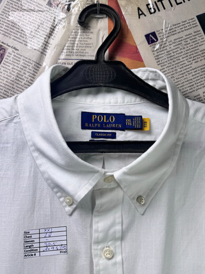 Ralph Lauren® XXL | Chest 28" | White | Shirt | Cotton | 3510