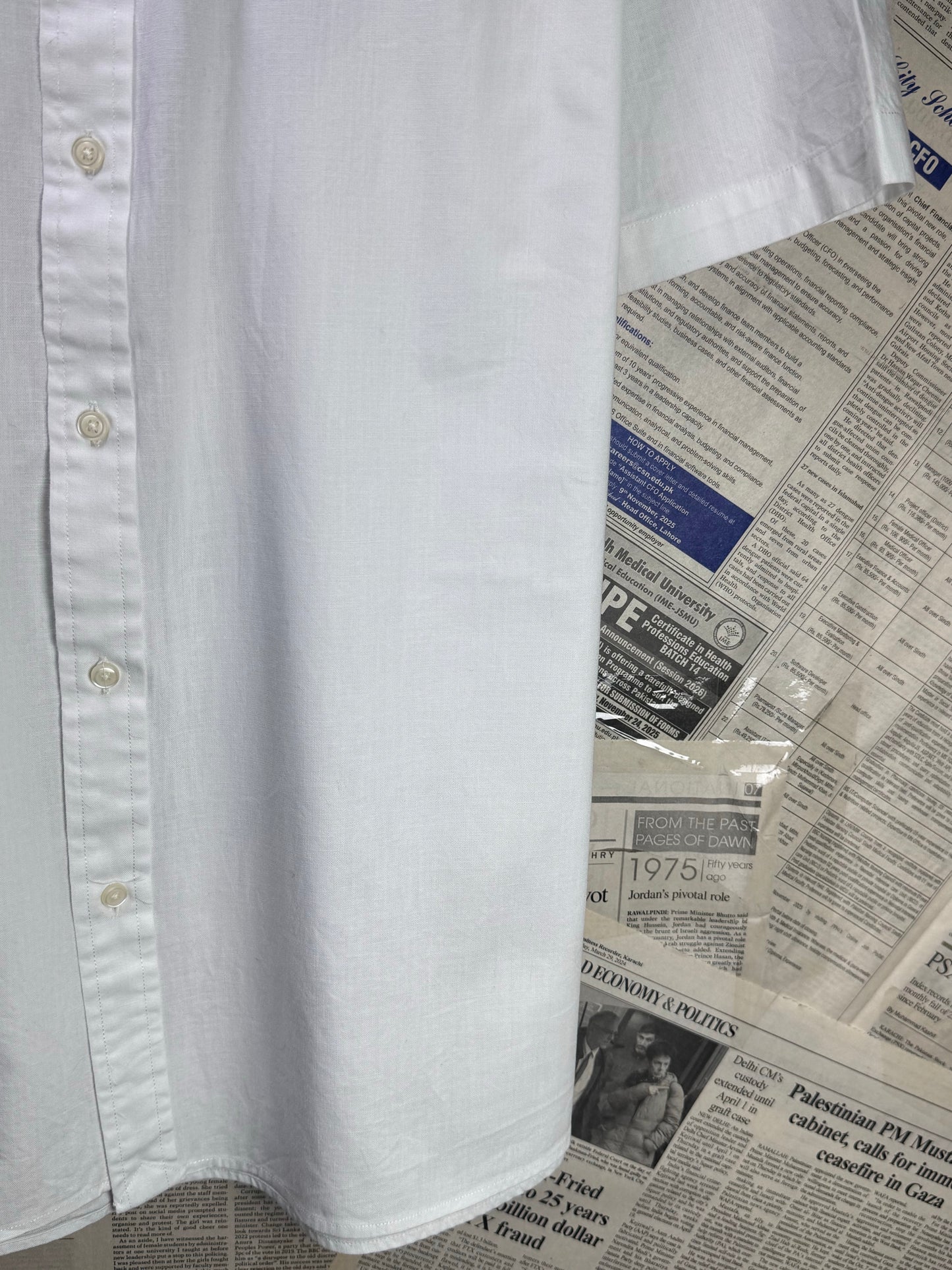 Ralph Lauren® XXL | Chest 28" | White | Shirt | Cotton | 3510