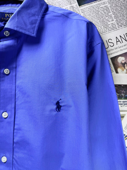 Ralph Lauren® L/XL | Chest 24.5 | Dodger Blue | Shirt | Cotton | 3519