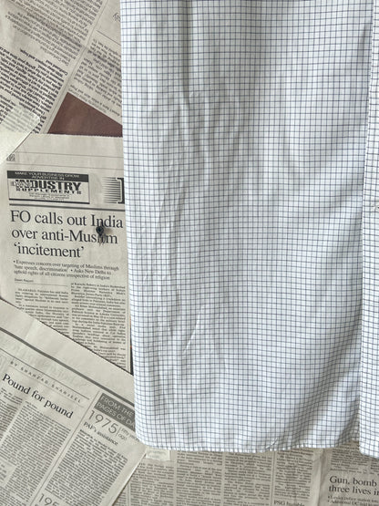 Ralph Lauren® Box Check on White – (Chest: 25.5)