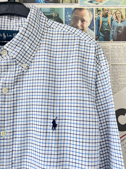 Ralph Lauren® Box Check on White – (Chest: 27)