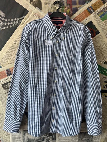 Tommy Hilfiger® Small | Chest 20.5 | Blue Check | Shirt | Cotton | 599