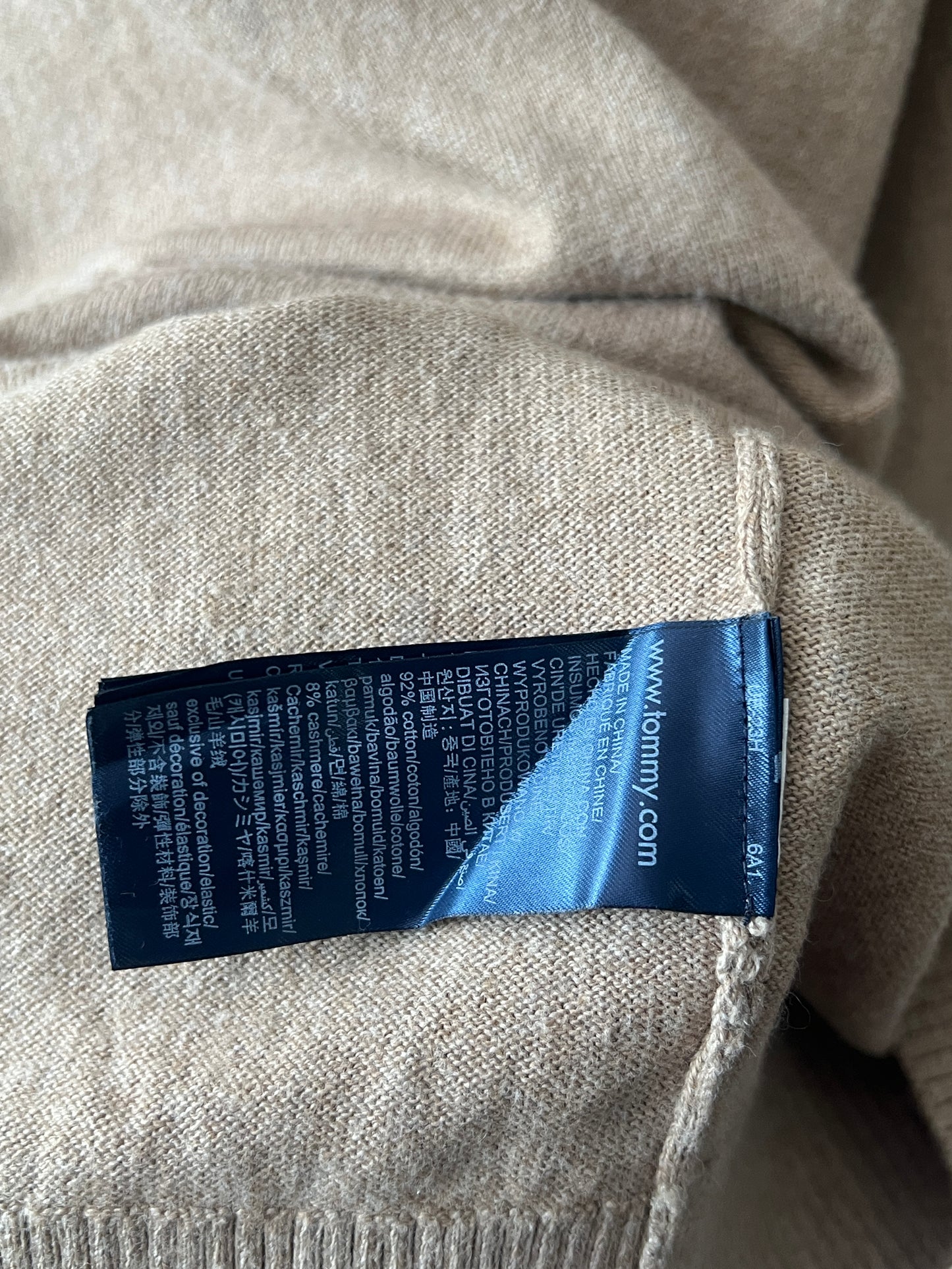 T*mmy Hilfiger® Large | Chest 23 | Dark Beige | Sweater | Cotton-Cashmere Blend | 600