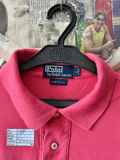 Ralph Lauren® Large | Chest 24 | Pale Pink | Polo | Cotton | 603