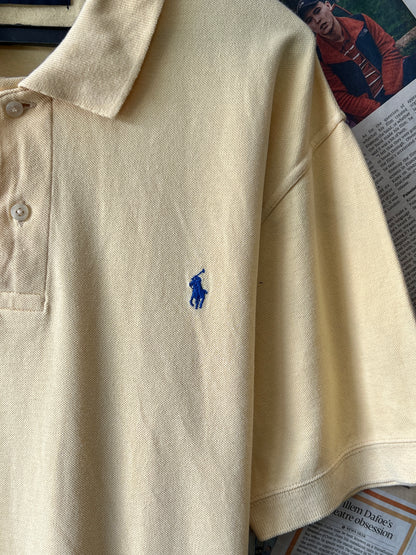 Ralph Lauren® Medium | Chest 22 | Pale Yellow | Polo | Cotton | 551