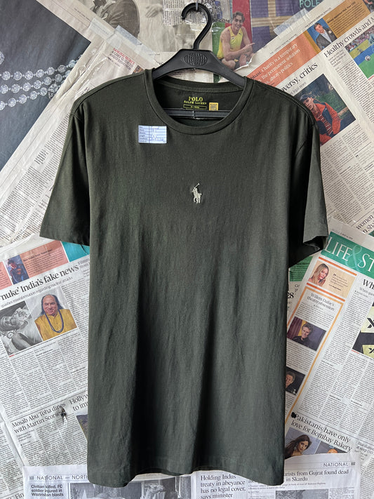 Ralph Lauren® Small | Chest 19.5" | Dark Olive | T-Shirt | Cotton | 700
