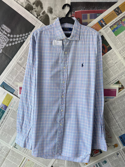 Ralph Lauren® Bluish Multicolor Check – (Chest: 25)