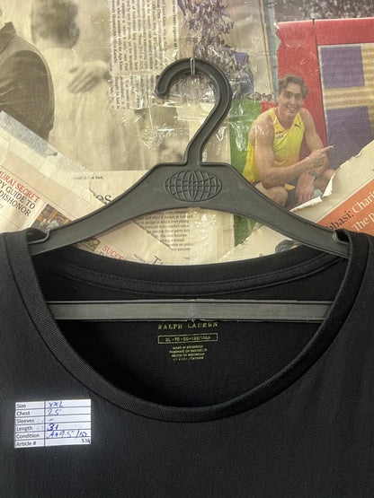 Ralph Lauren® XL | Chest 25 | Black | T-Shirt | Cotton | 536