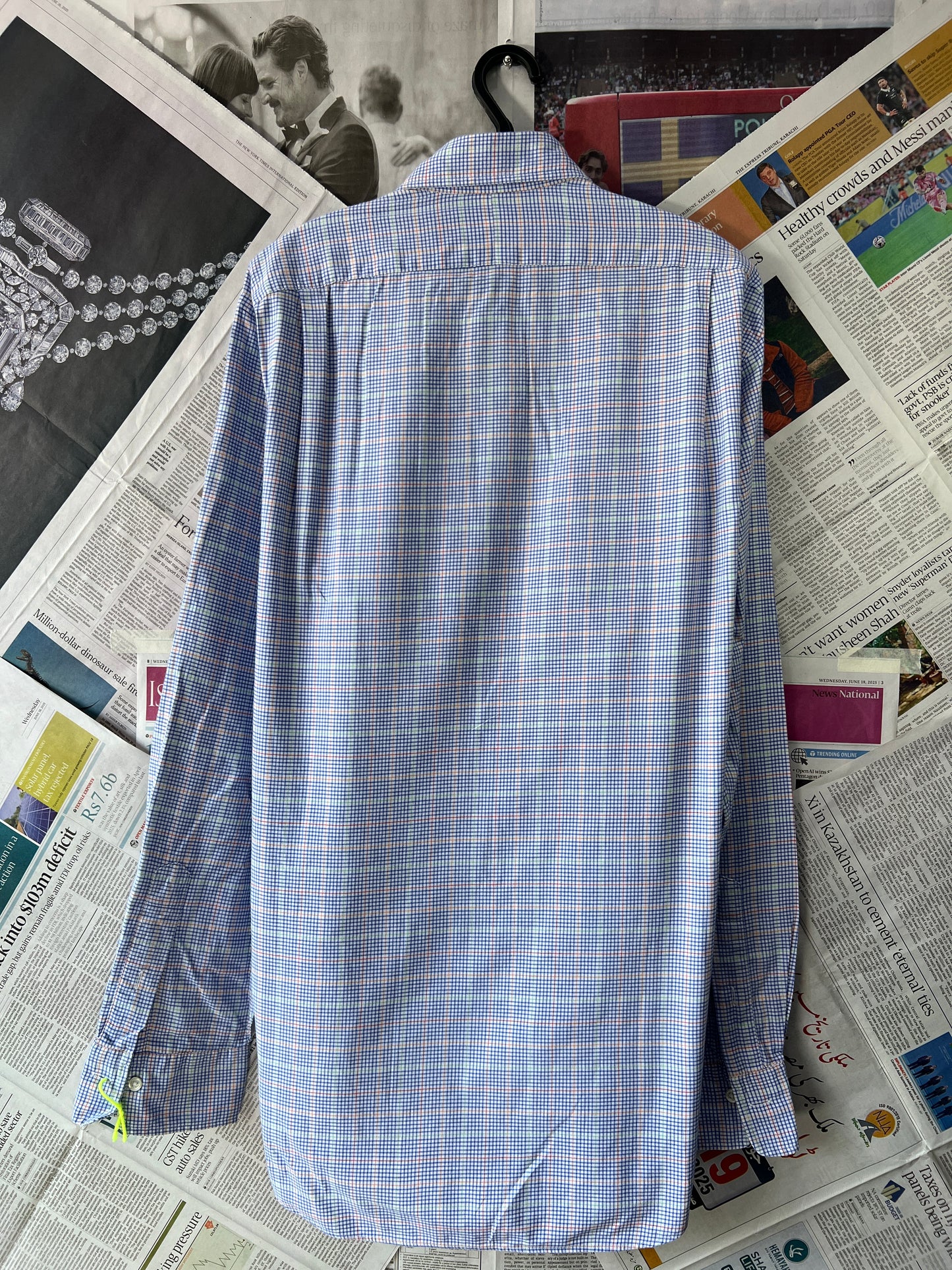 Ralph Lauren® Bluish Multicolor Check – (Chest: 25)