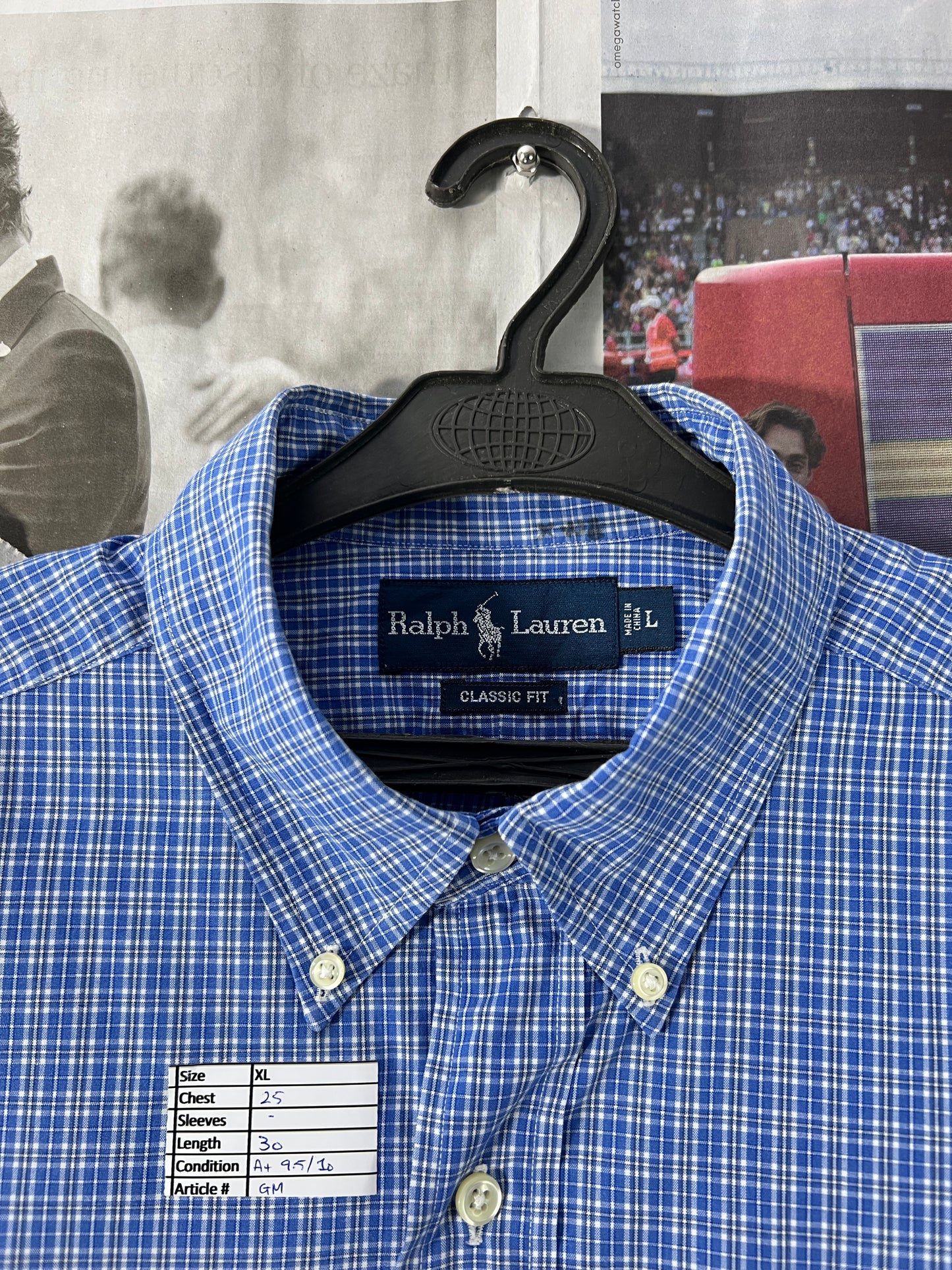 Ralph Lauren® Blue Check – (Chest: 25)