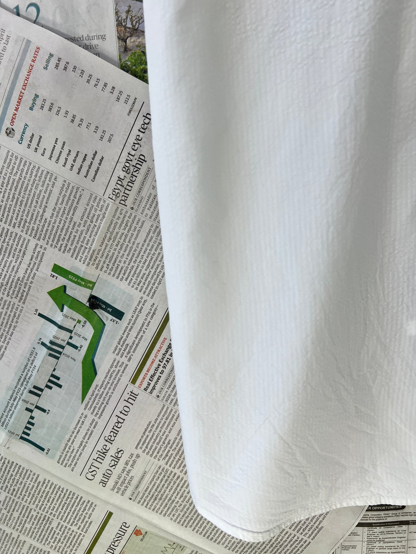 Ralph Lauren® White Seersucker Fabric – (Chest: 24)