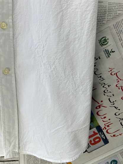 Ralph Lauren® White Seersucker Fabric – (Chest: 24)