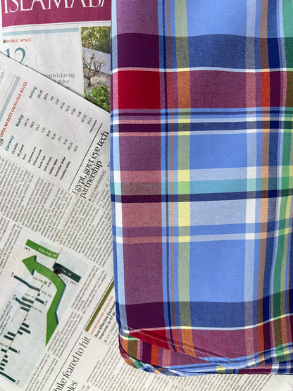 Ralph Lauren® Blue & Red Plaid Check– (Chest: 21)