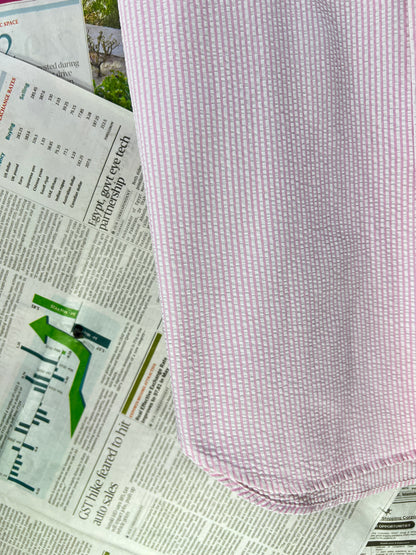 Ralph Lauren® Pink & White Stripes Seersucker – (Chest: 23)