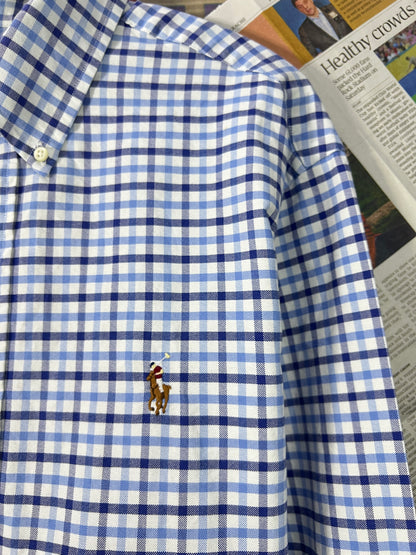 Ralph Lauren® Blue & White Check Oxford – (Chest: 24.5)
