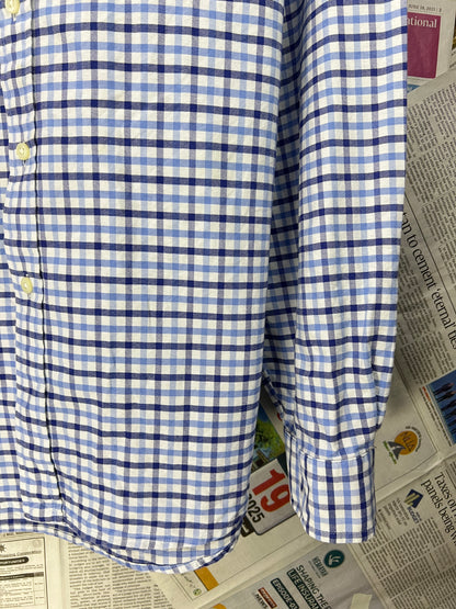 Ralph Lauren® Blue & White Check Oxford – (Chest: 24.5)