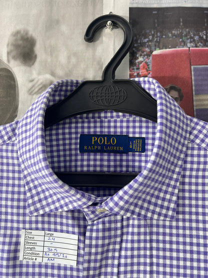 Ralph Lauren® Purple & White Oxford – (Chest: 24)