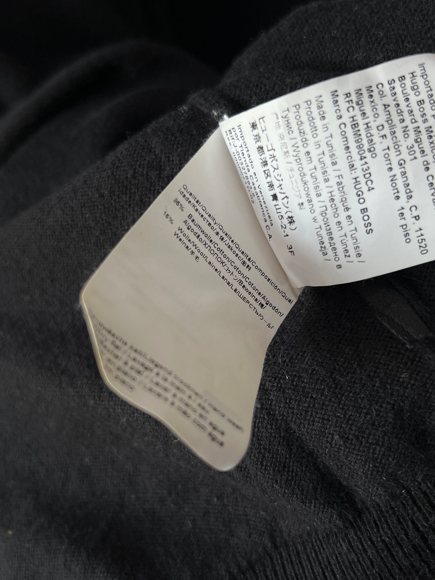 BOSS® Medium | Chest 21.5 | Black | Sweater | Cotton-Wool Blend | 482