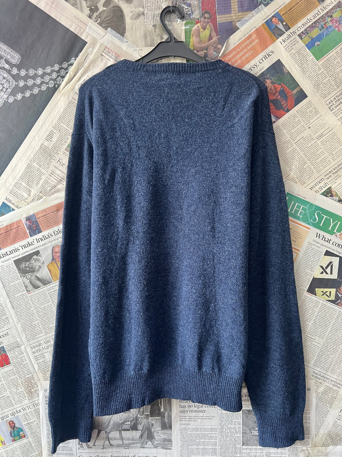 GANT® Medium | Chest 22 | Blue | Sweater | 100% Wool | 477