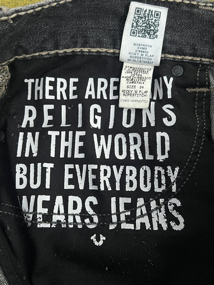 True Religion® Waist 34 | Denim Pants | Ricky Relaxed Straight | Vintage | 1084