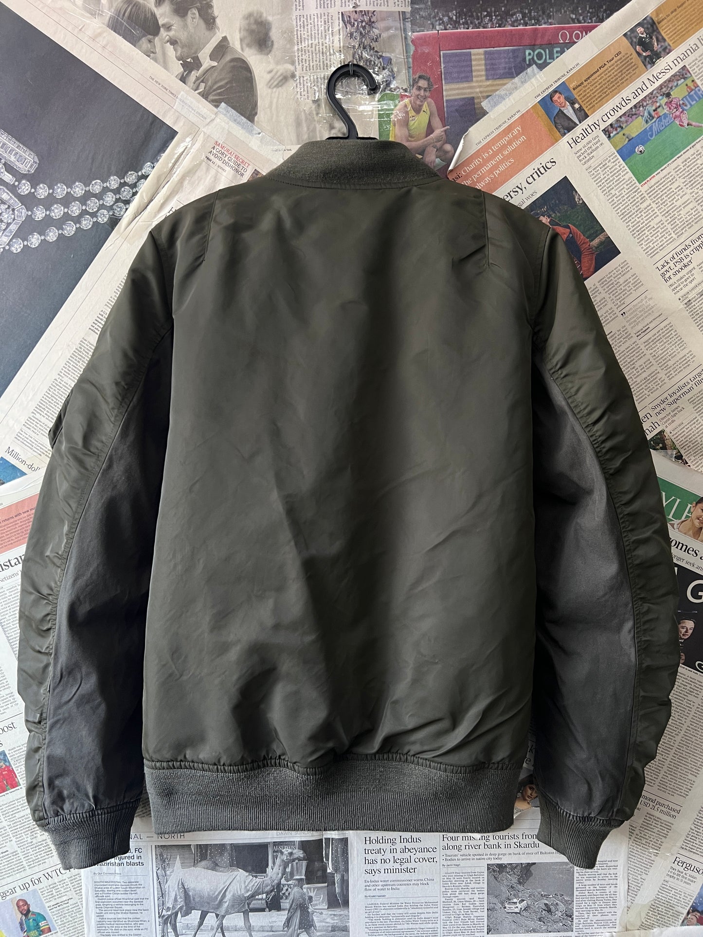 Carhartt® Small | Chest 21 | Army Green | Ashton MA-1 Bomber Jacket | Vintage | 783