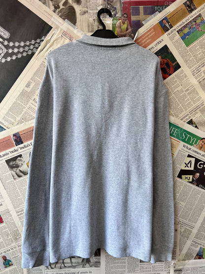 Ralph Lauren® XXL | Chest 27 | Grey | Quarter Zip Sweater | Cotton | 784