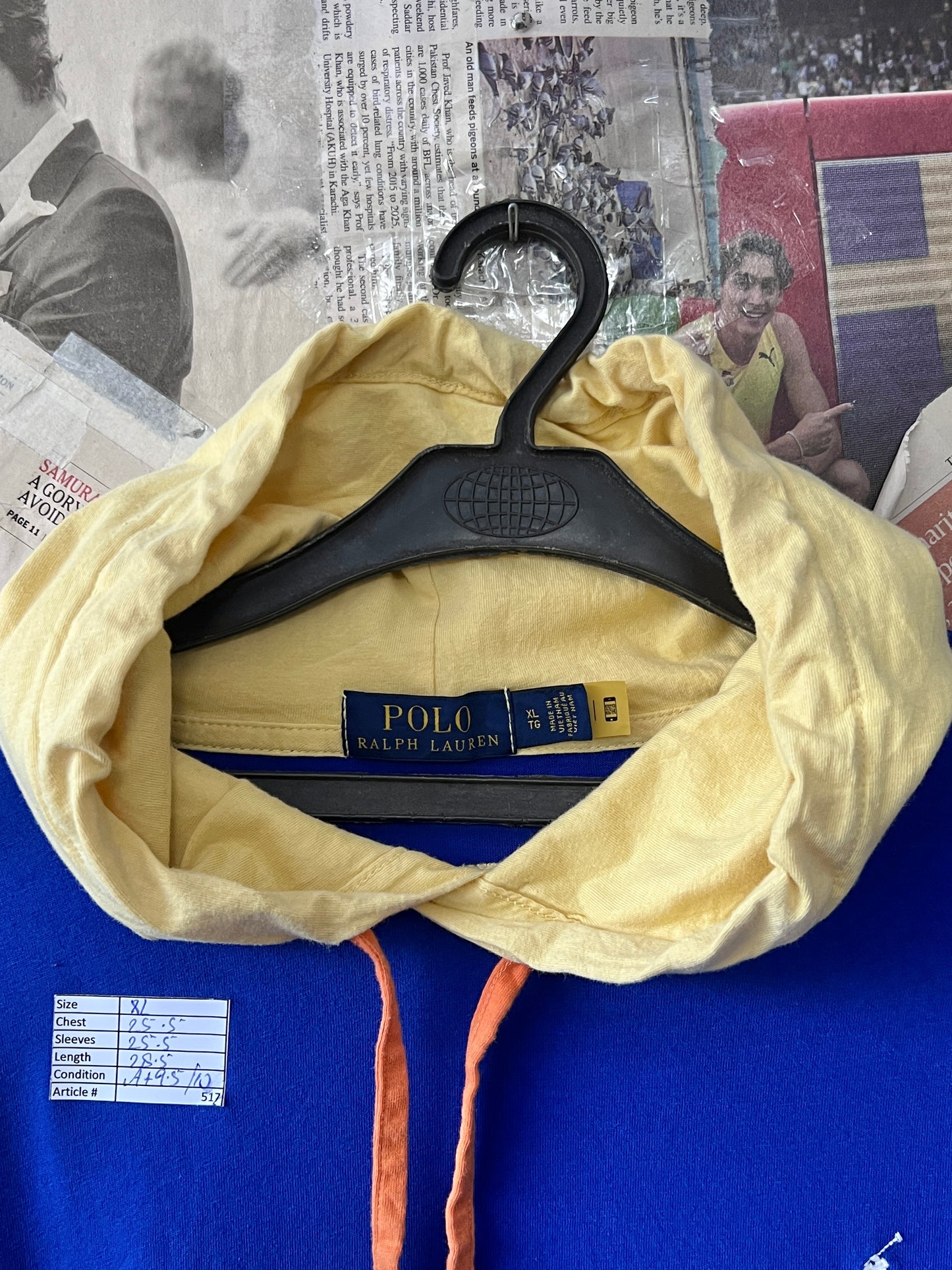 Ralph Lauren® XL | Chest 25.5 | Blue | Light Upper | Cotton | 517