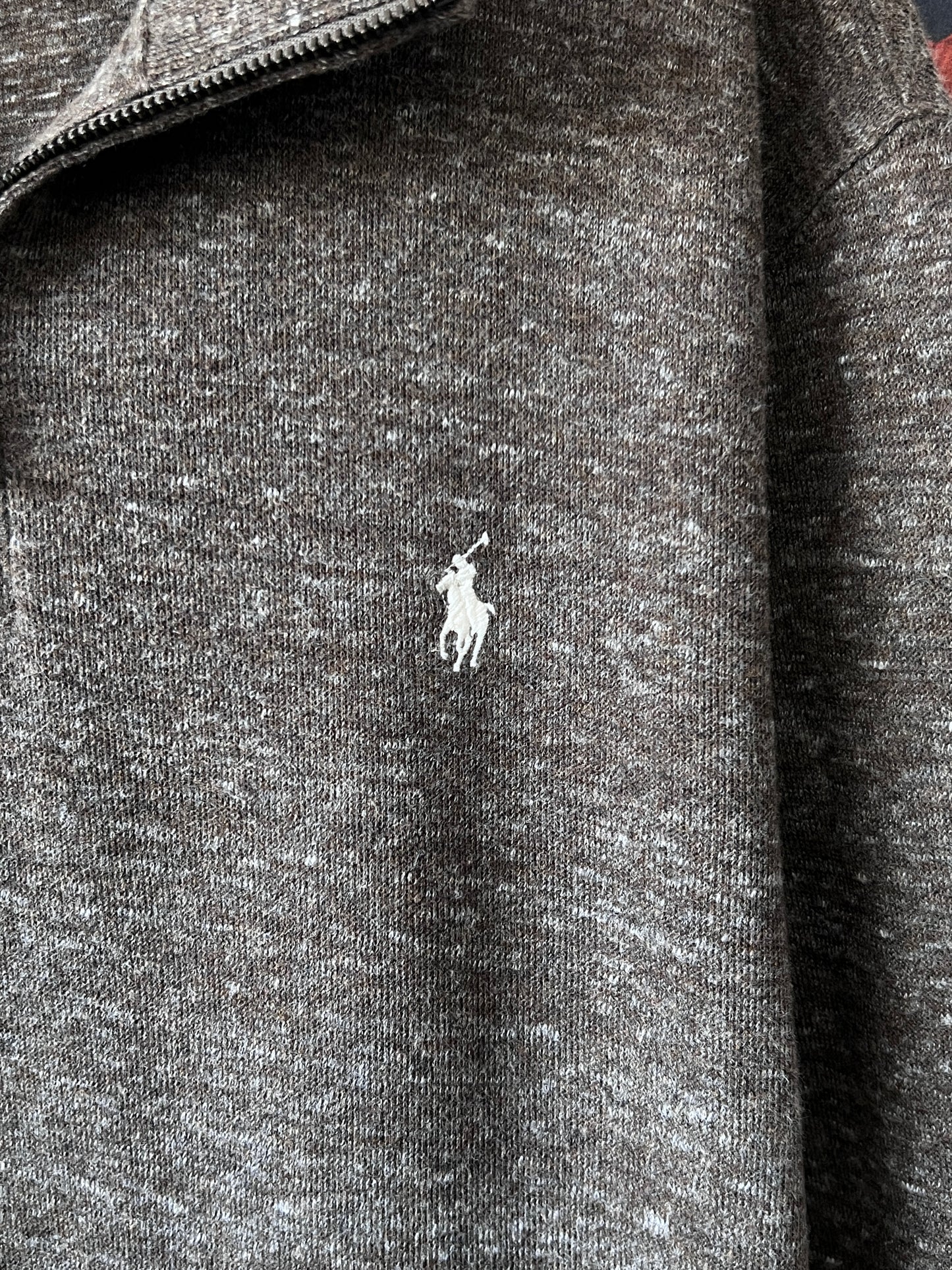 Ralph Lauren® XL | Chest 26 | Cedar Wood | Quarter Zipper | Cotton | 519