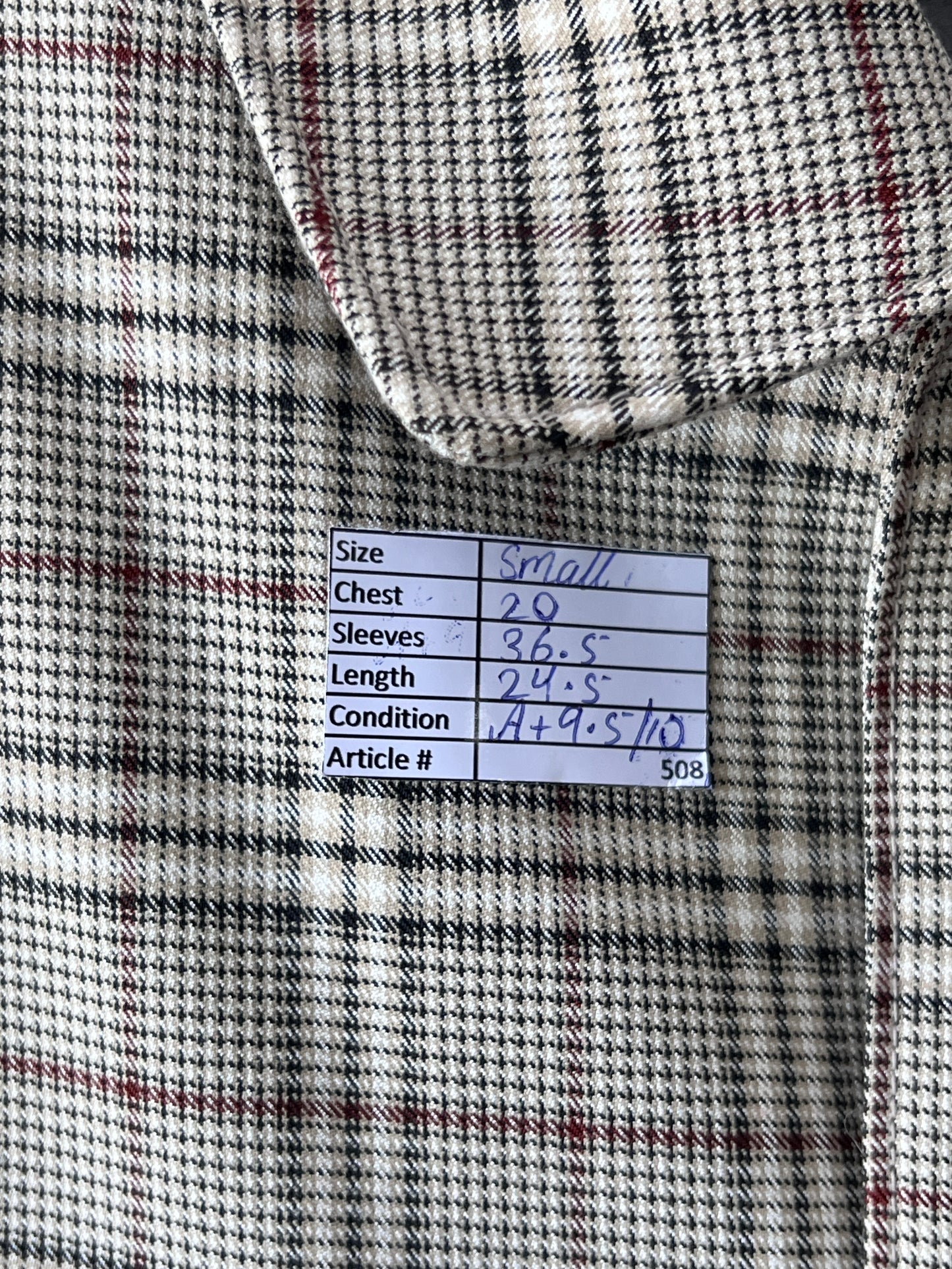 Zara® Small | Chest 20 | Beige | Long Coat | Poly-Viscose-Elastane | 508