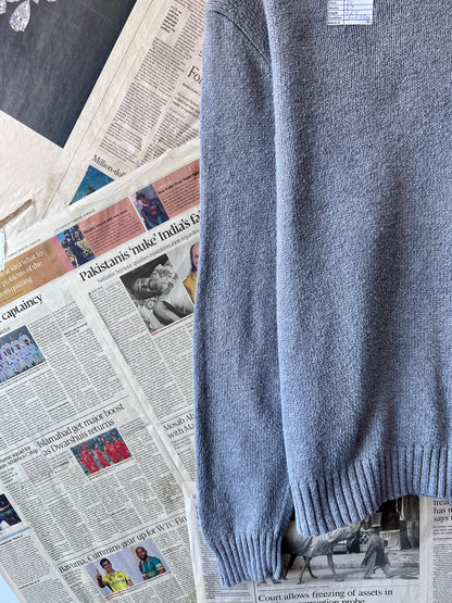 Ralph Lauren® XL | Chest 25 | Grey | Knit Sweater | Cotton | 493