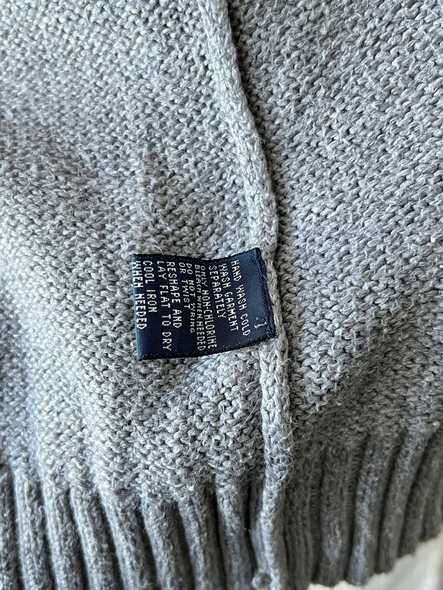 Ralph Lauren® XL | Chest 25 | Grey | Knit Sweater | Cotton | 493