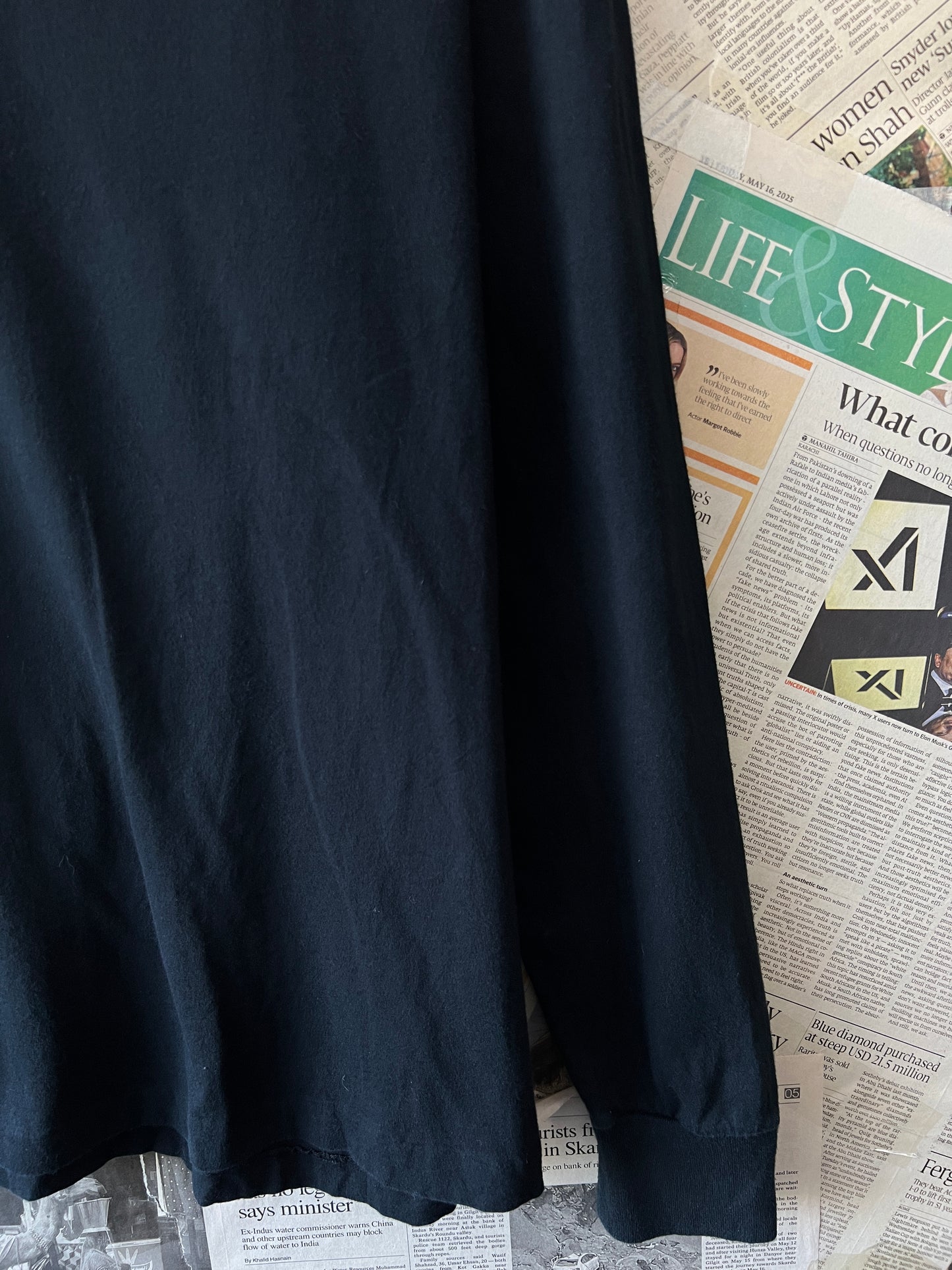 Ralph Lauren® Large | Chest 24 | Black | Light Sweat Shirt | Cotton | 737