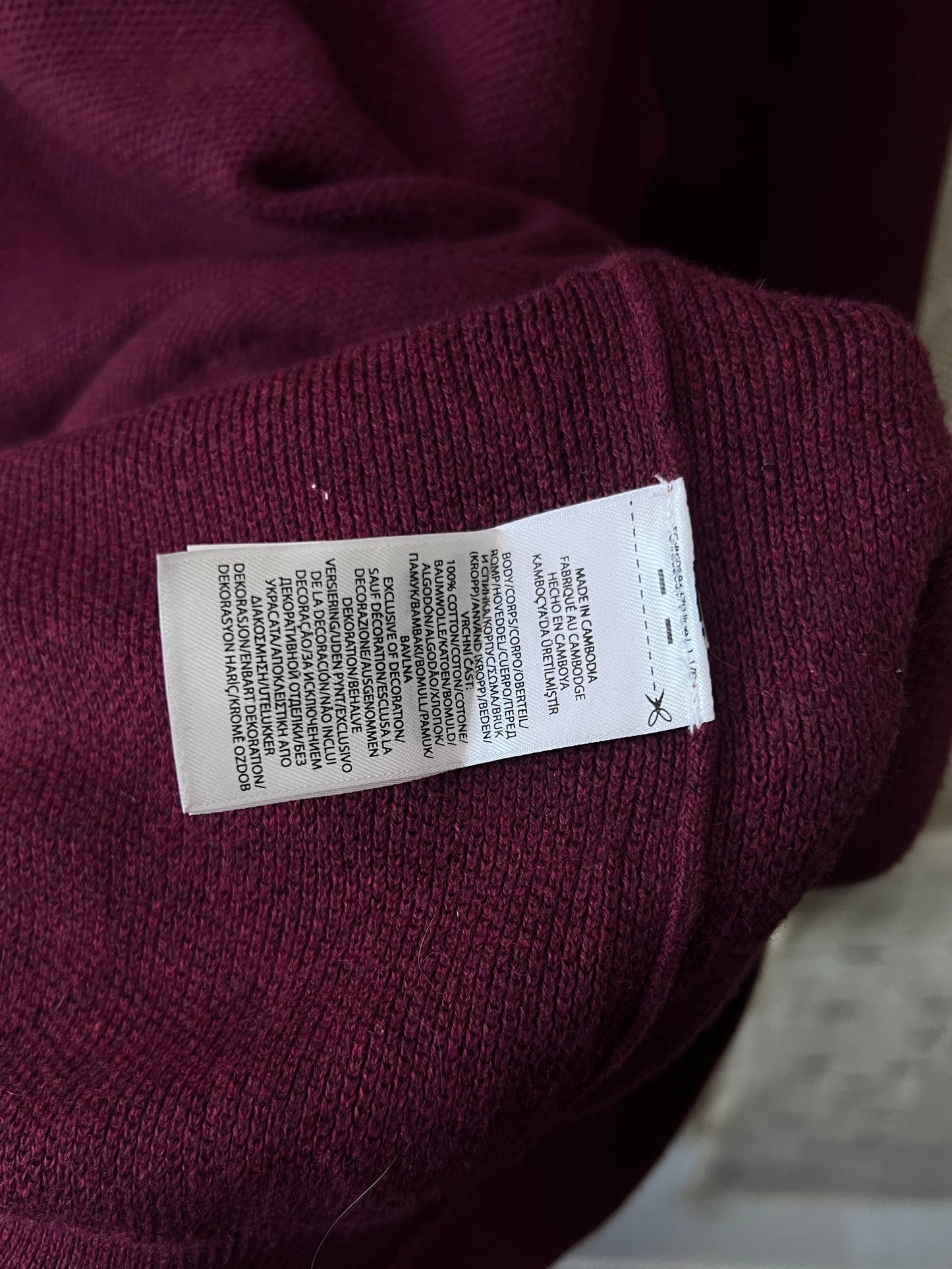 Ralph Lauren® XL/L | Chest 24.5 | Red Wine | Quarter Zip Sweater | Pima Cotton | 743