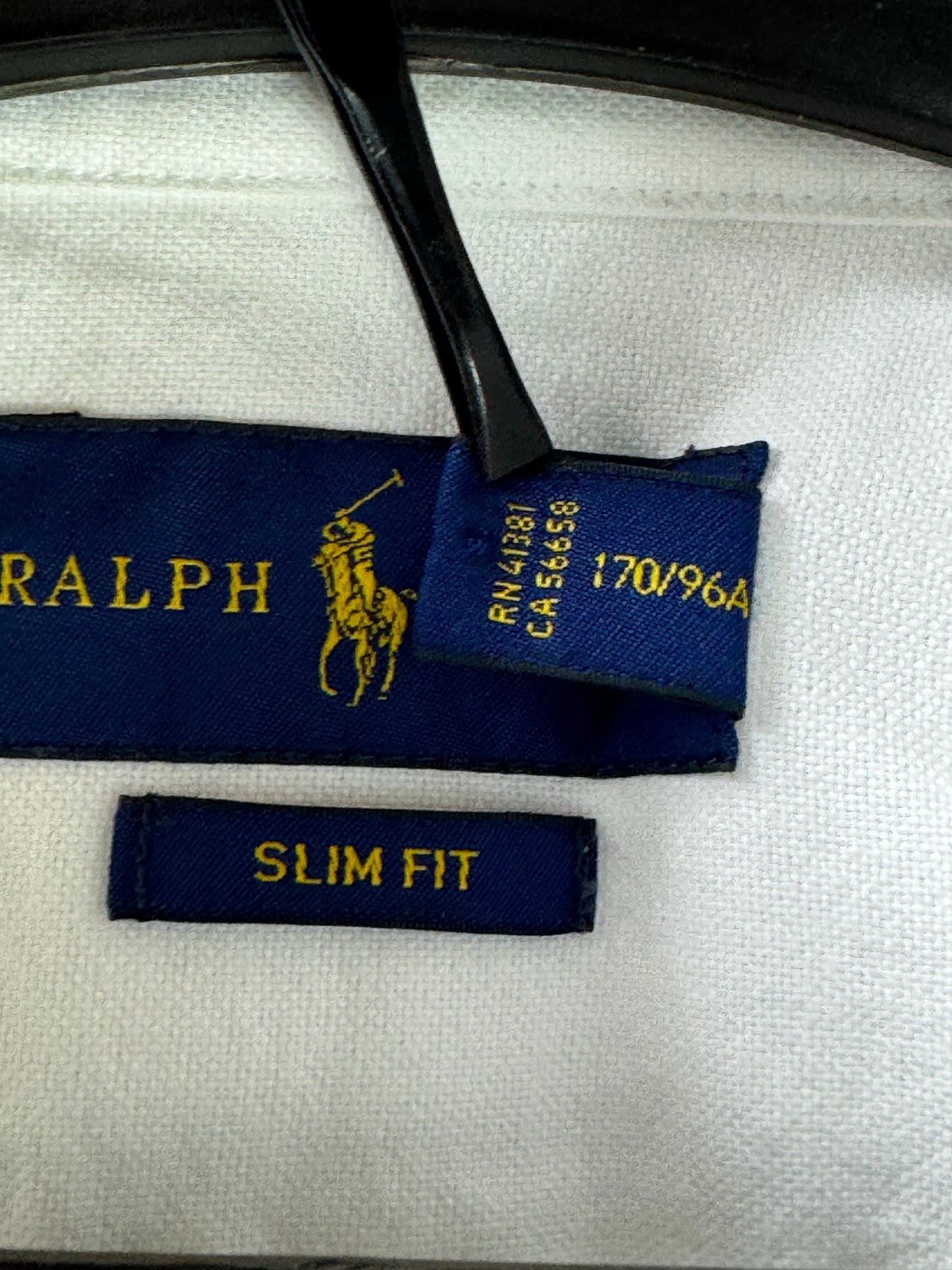 Ralph Lauren® Medium | Chest 21.5" | White with Bear Embroidery | Oxford Shirt | Cotton | 4138