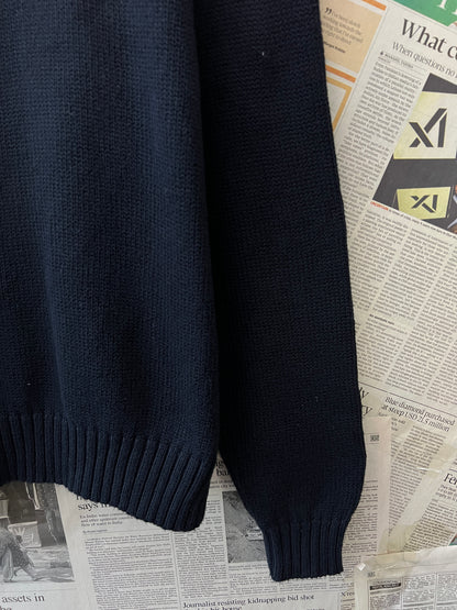 Ralph Lauren® Large | Chest 23.5 | Midnight Blue | Crewneck Sweater | Cotton | 728