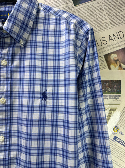 Ralph Lauren® Small | Chest 19.5" | Blue Check | Shirt | Cotton | 4134