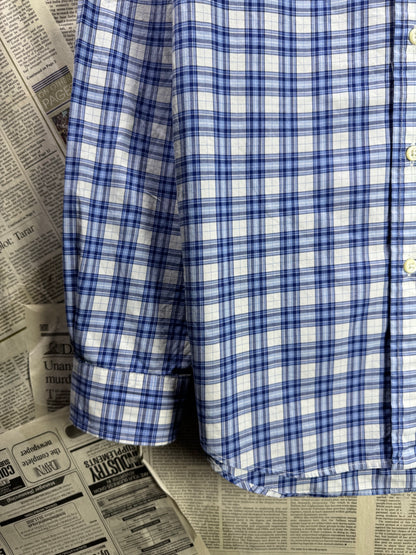 Ralph Lauren® Small | Chest 19.5" | Blue Check | Shirt | Cotton | 4134