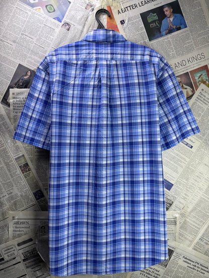 Ralph Lauren® L/XL | Chest 24.5 | Blue Check | Shirt | Cotton | 4141