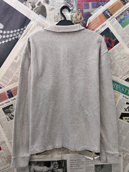 Ralph Lauren® Large | Chest 23.5 | Light Brown | Quarter Zip Sweater | Cotton | 723