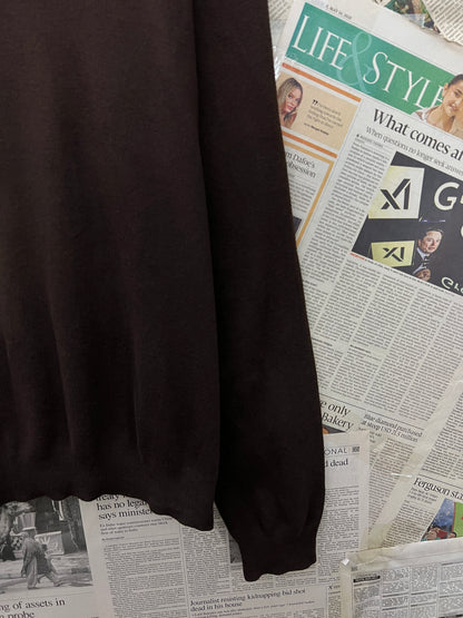 Ralph Lauren® Large | Chest 23.5 | Chocolate Brown | Sweater | Cotton | 734