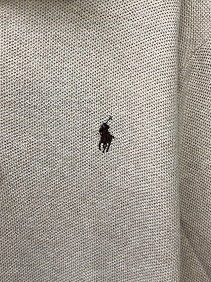 Ralph Lauren® Large | Chest 23 | Beige | Quarter Zip Sweater | Cotton | 721