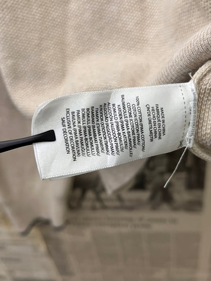 Ralph Lauren® Large | Chest 23 | Beige | Quarter Zip Sweater | Cotton | 721