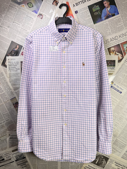 Ralph Lauren® Small | Chest 21" | Multicolor Check Oxford | Shirt | Cotton | 2296