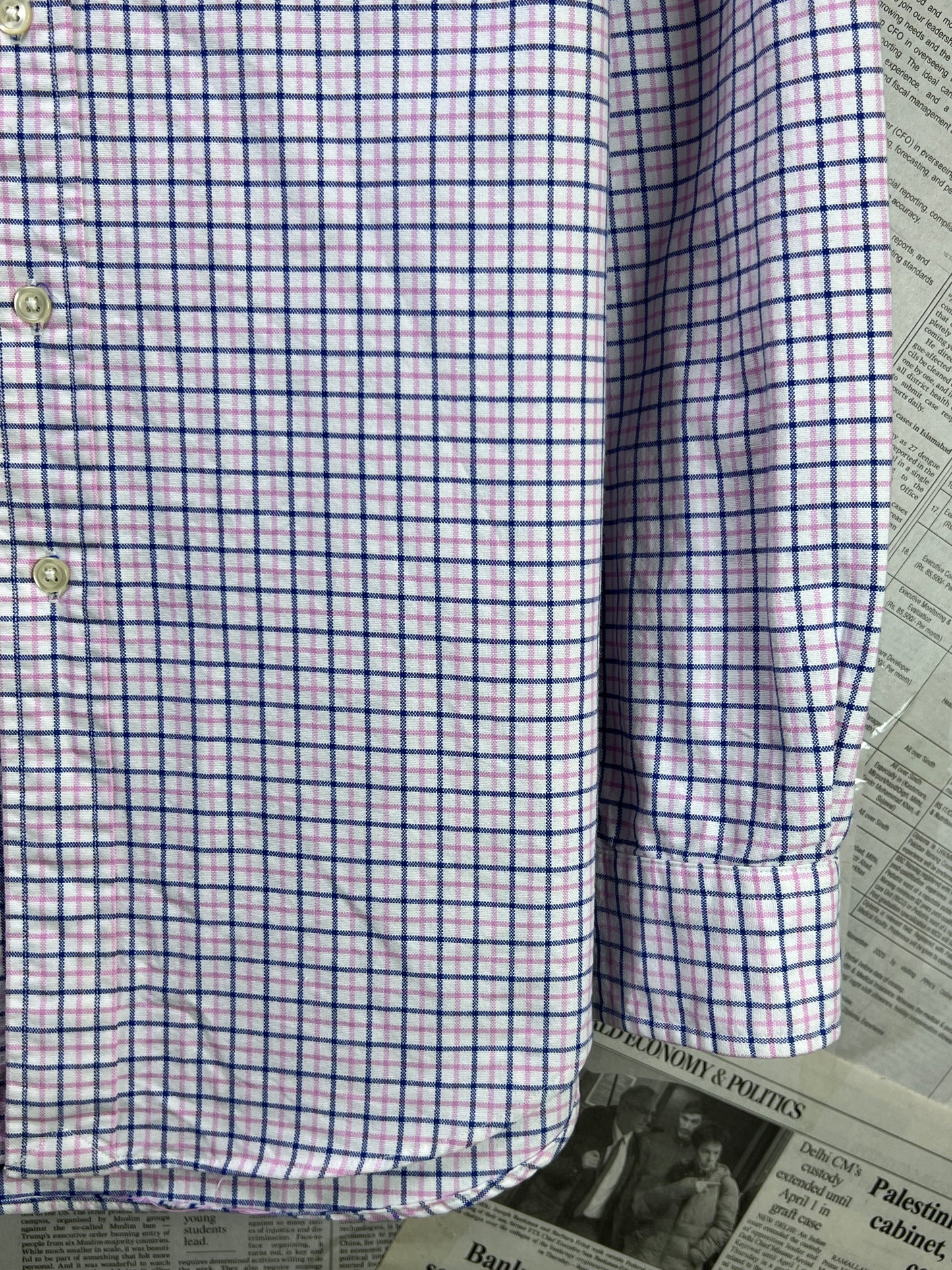Ralph Lauren® Small | Chest 21" | Multicolor Check Oxford | Shirt | Cotton | 2296