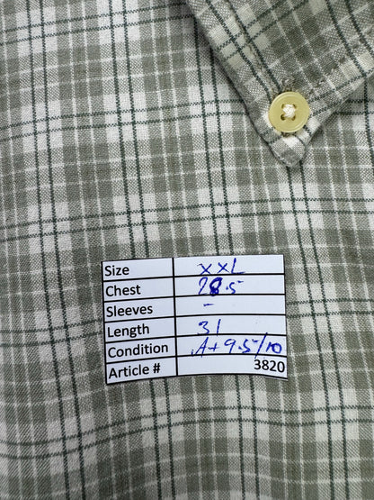 Ralph Lauren® XXL | Chest 28.5" | Check | Shirt | Cotton | 3820